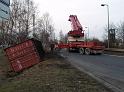 LKW verliert Container Koeln Niehler Ei P090